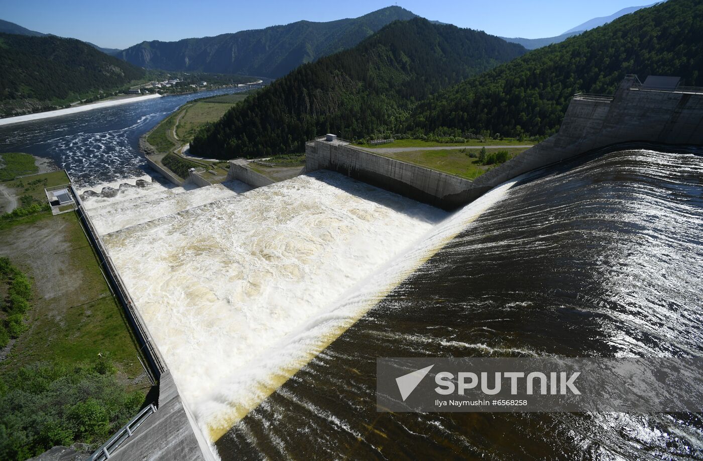 Russia Hydroelectric Station Water Discharge