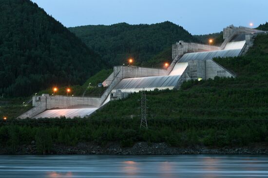 Russia Hydroelectric Station Water Discharge