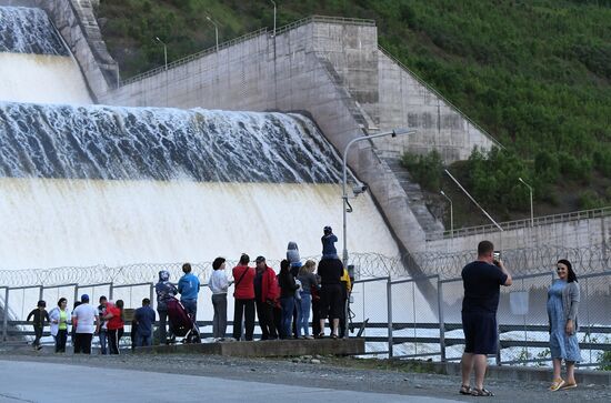 Russia Hydroelectric Station Water Discharge