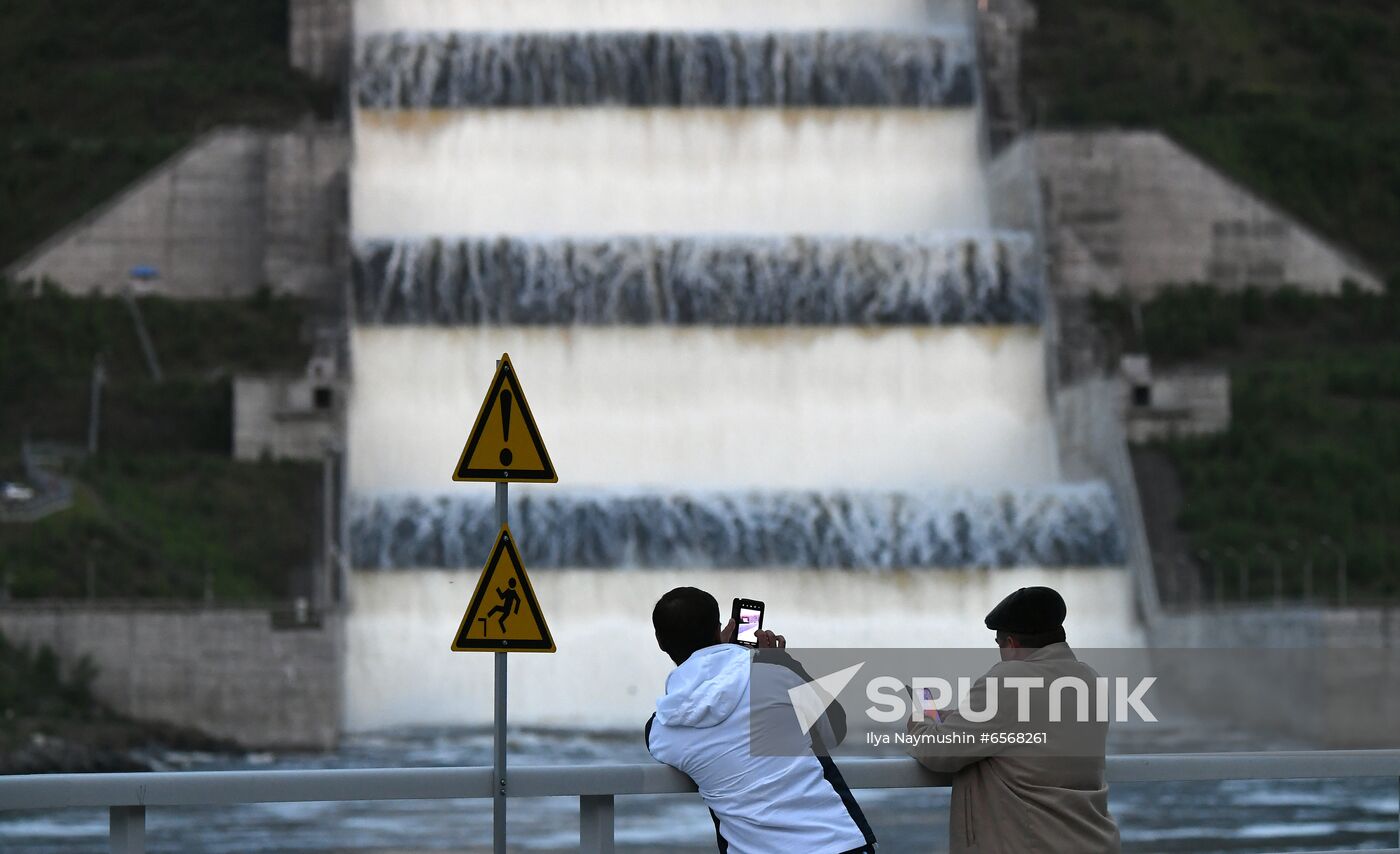 Russia Hydroelectric Station Water Discharge