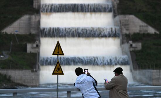 Russia Hydroelectric Station Water Discharge