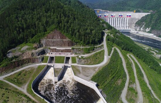 Russia Hydroelectric Station Water Discharge