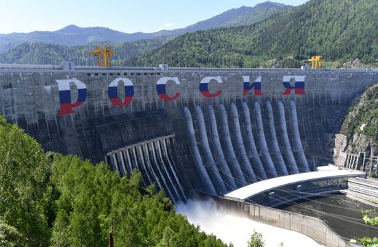 Russia Hydroelectric Station Water Discharge