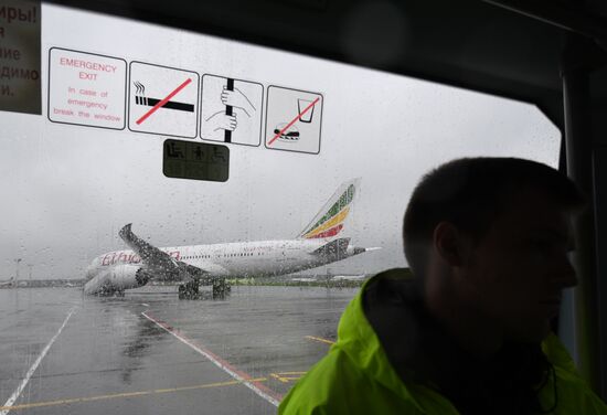 Russia Ethiopian Airlines Plane Presentation