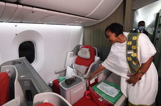 Russia Ethiopian Airlines Plane Presentation