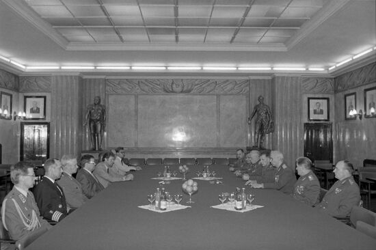 Finnish Defense Minister Johan Ole Norrback's visit to USSR
