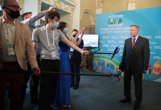 Official opening of Host City Media Center in St. Petersburg