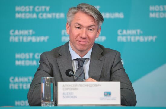 Official opening of Host City Media Center in St. Petersburg