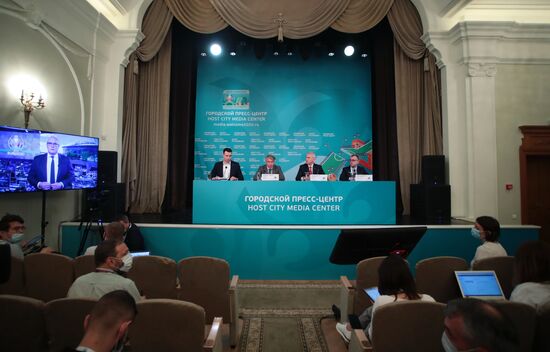Official opening of Host City Media Center in St. Petersburg