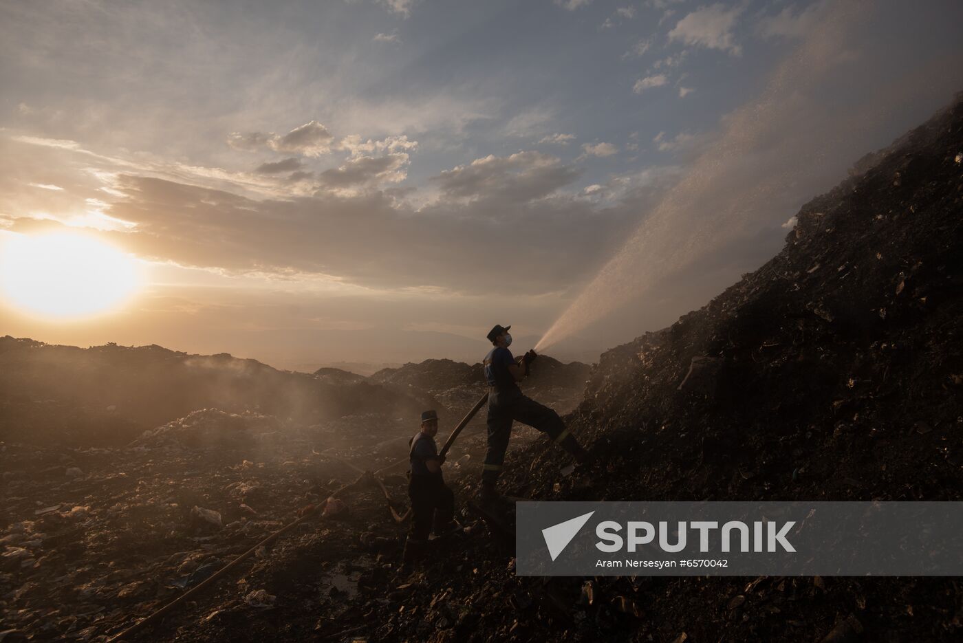 Armenia Garbage Dump Fire