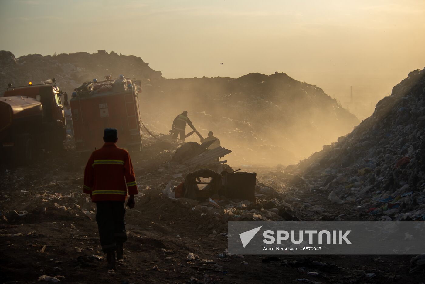 Armenia Garbage Dump Fire