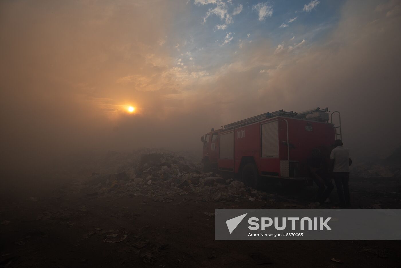 Armenia Garbage Dump Fire