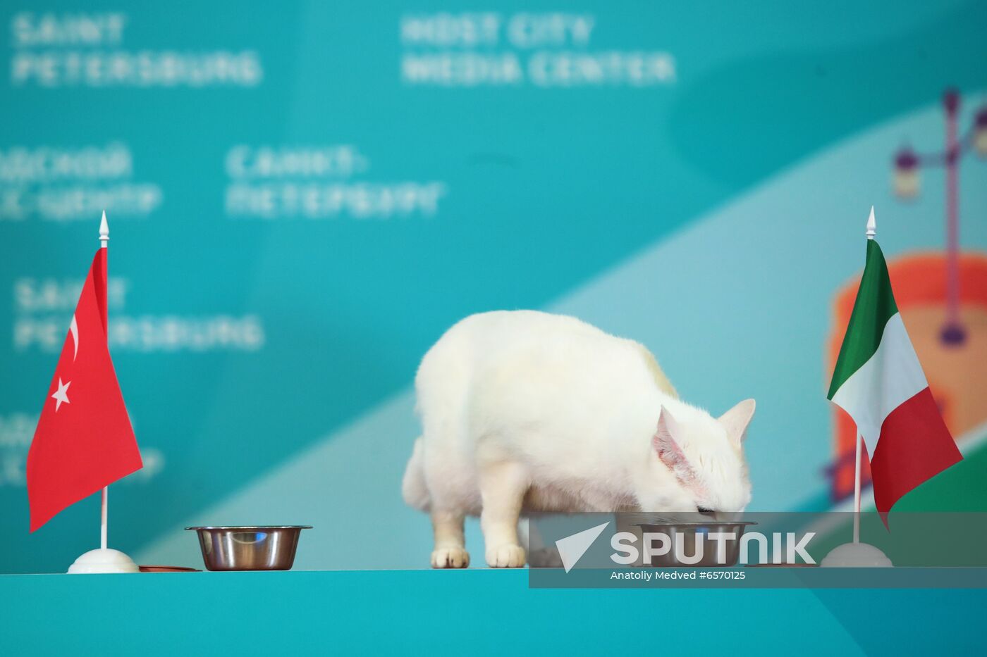 Official opening of Host City Media Center in St. Petersburg