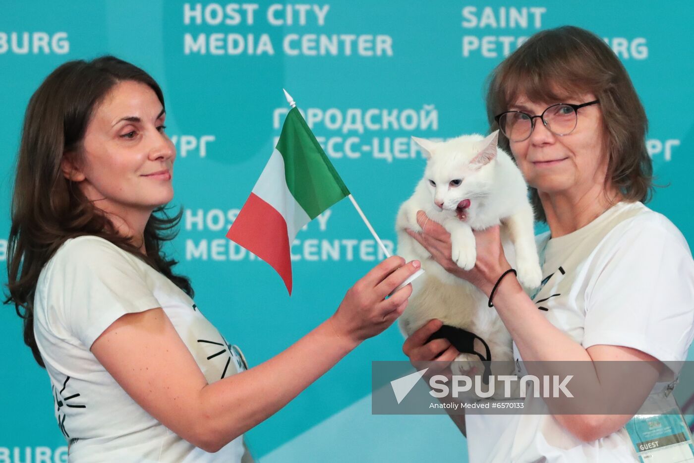 Official opening of Host City Media Center in St. Petersburg