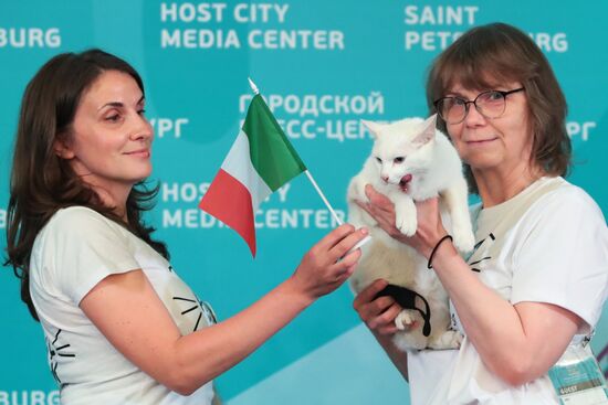 Official opening of Host City Media Center in St. Petersburg