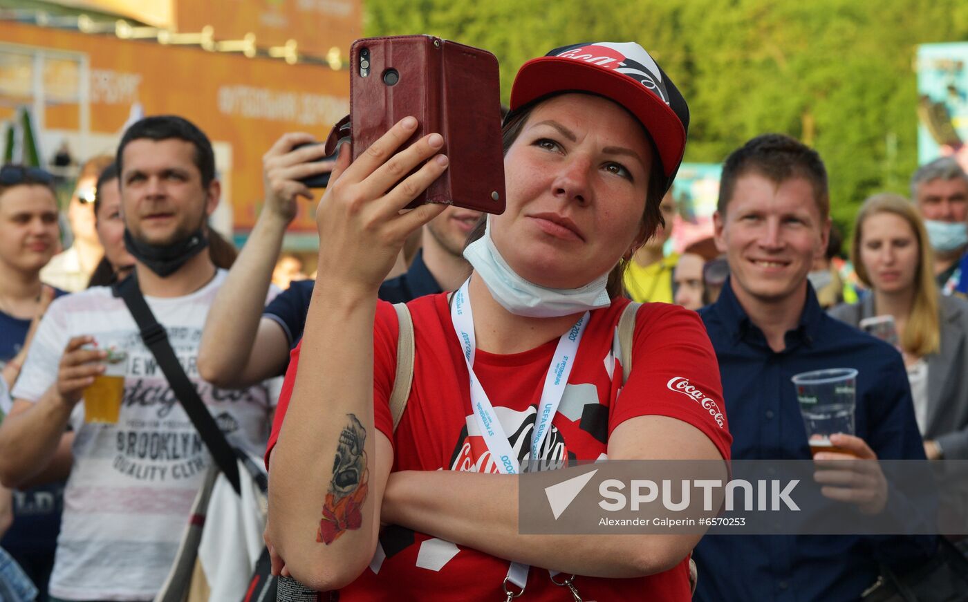 Russia Soccer Euro 2020 Fans