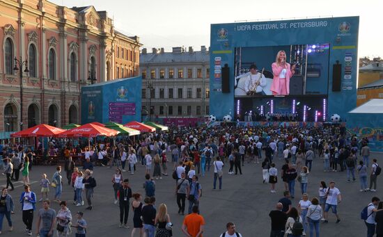 Russia Soccer Euro 2020 Fans