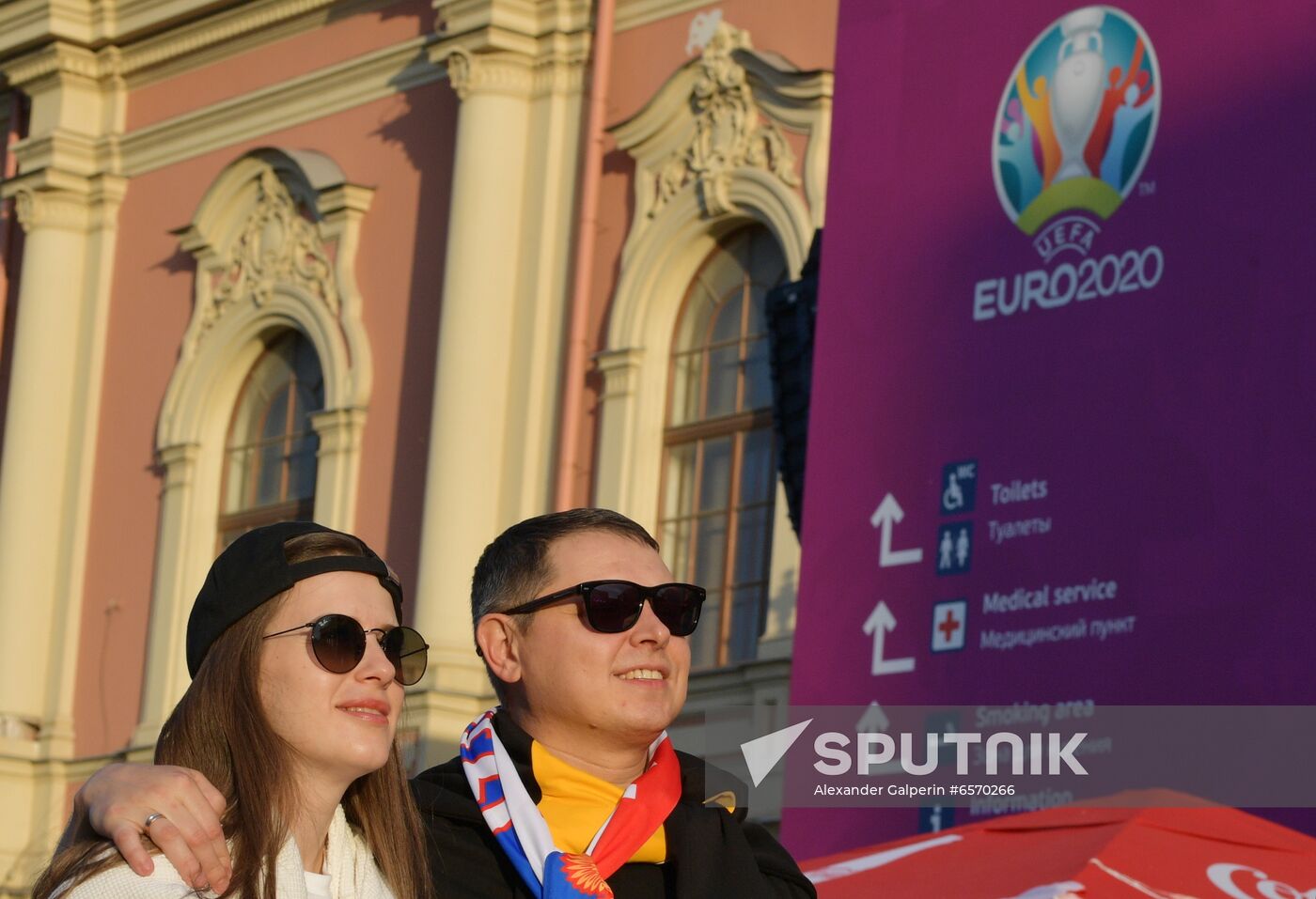 Russia Soccer Euro 2020 Fans