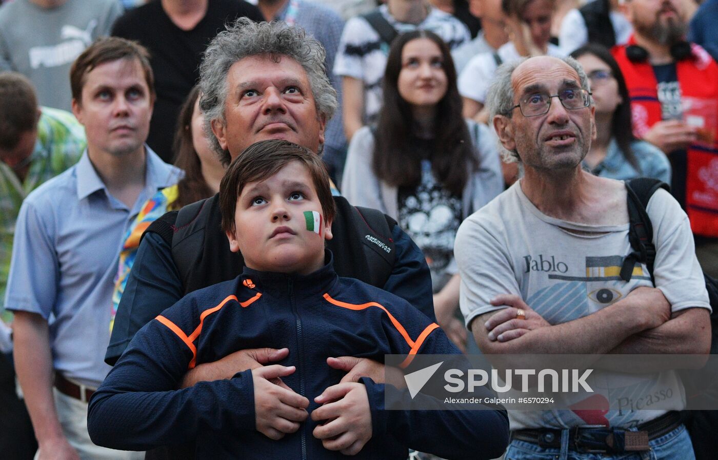 Russia Soccer Euro 2020 Fans