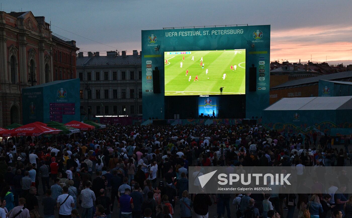 Russia Soccer Euro 2020 Fans
