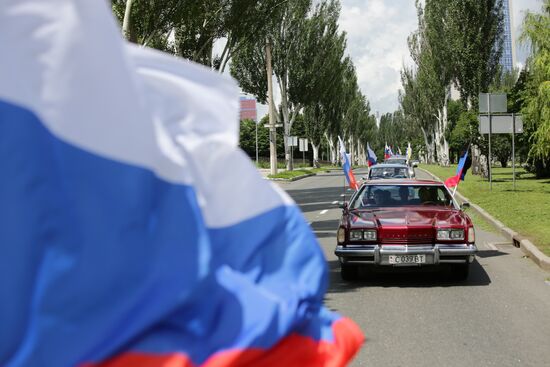 Ukraine DPR LPR Russia Day Celebrations