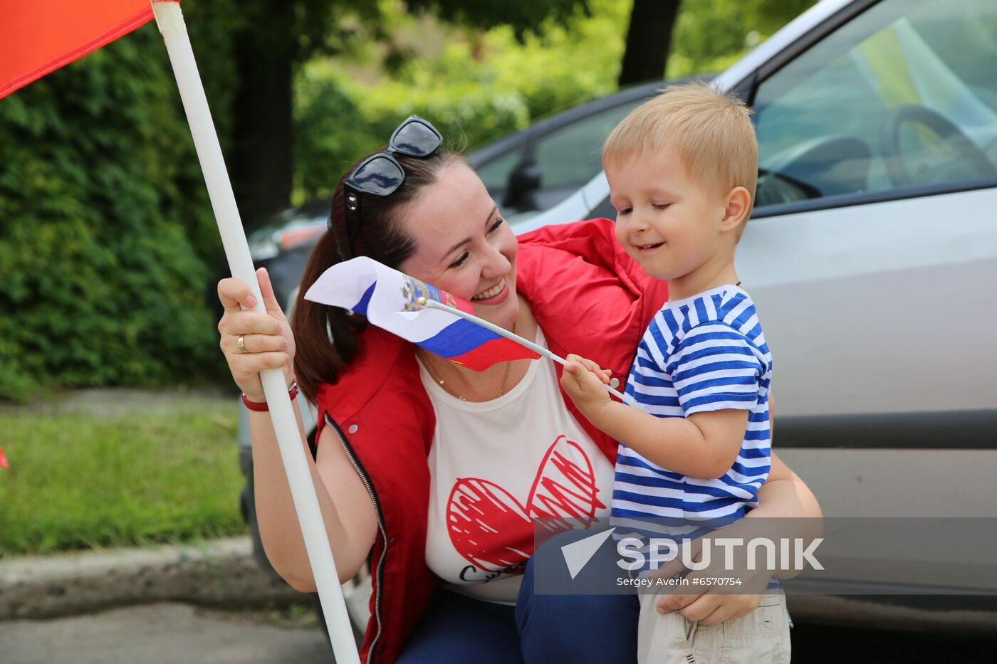 Ukraine DPR LPR Russia Day Celebrations