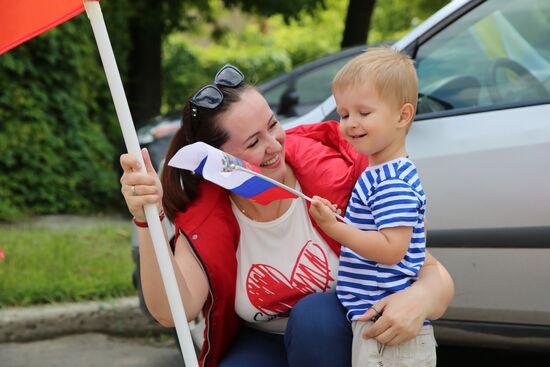 Ukraine DPR LPR Russia Day Celebrations