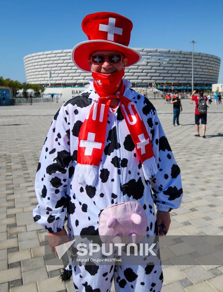 Azerbaijan Soccer Euro 2020 Wales - Switzerland