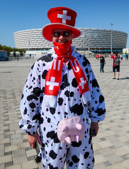 Azerbaijan Soccer Euro 2020 Wales - Switzerland
