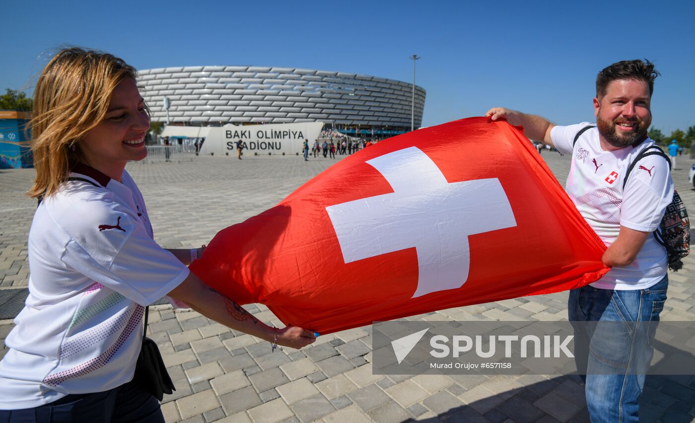 Azerbaijan Soccer Euro 2020 Wales - Switzerland