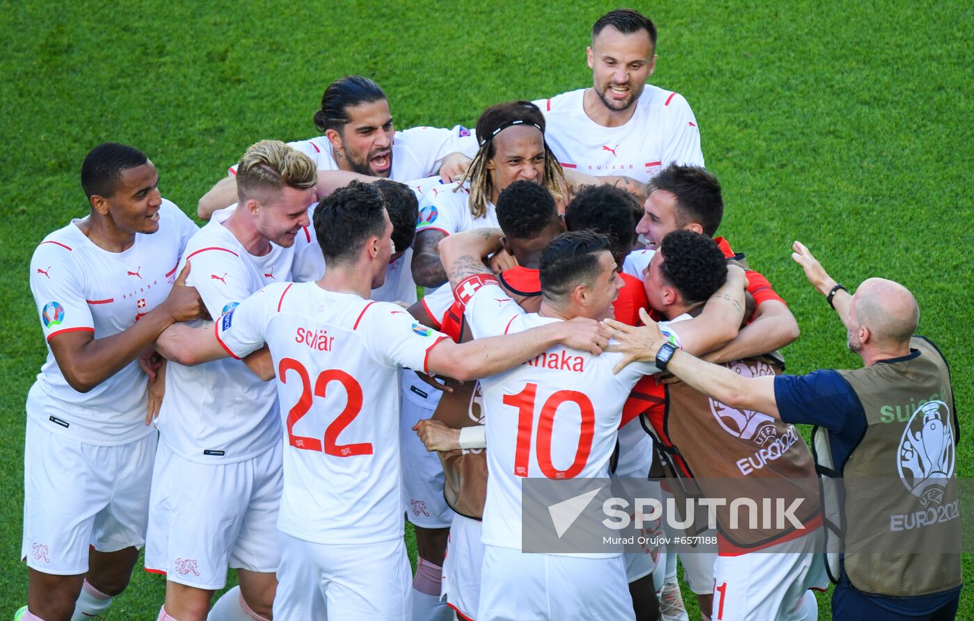 Azerbaijan Soccer Euro 2020 Wales - Switzerland