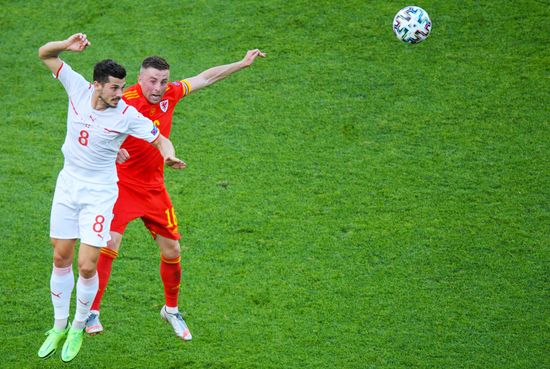 Azerbaijan Soccer Euro 2020 Wales - Switzerland