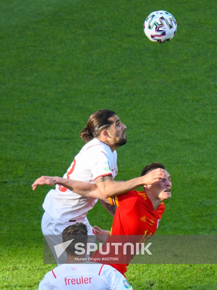 Azerbaijan Soccer Euro 2020 Wales - Switzerland