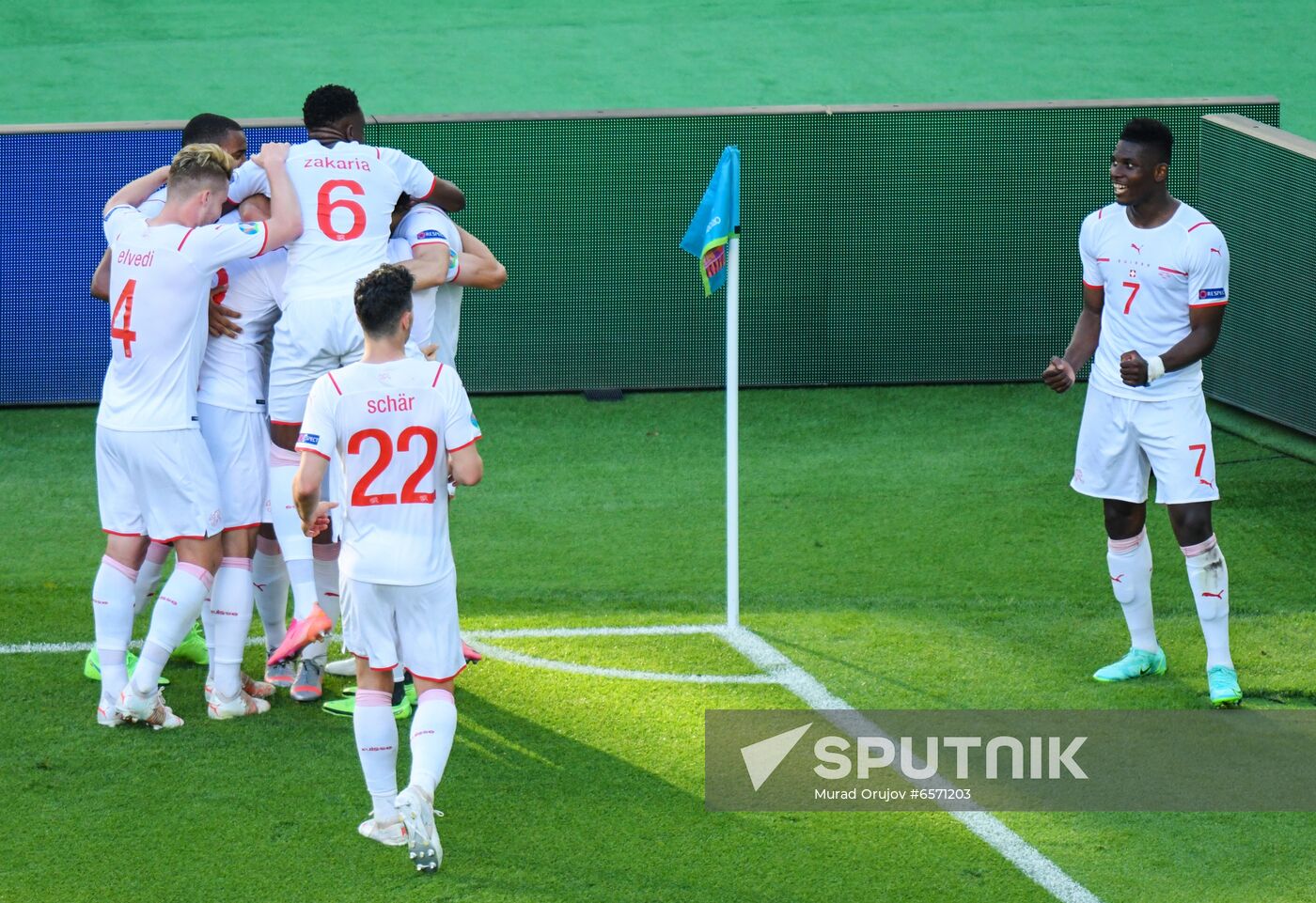 Azerbaijan Soccer Euro 2020 Wales - Switzerland