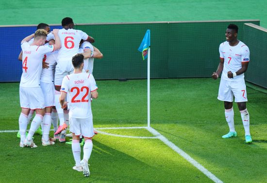 Azerbaijan Soccer Euro 2020 Wales - Switzerland