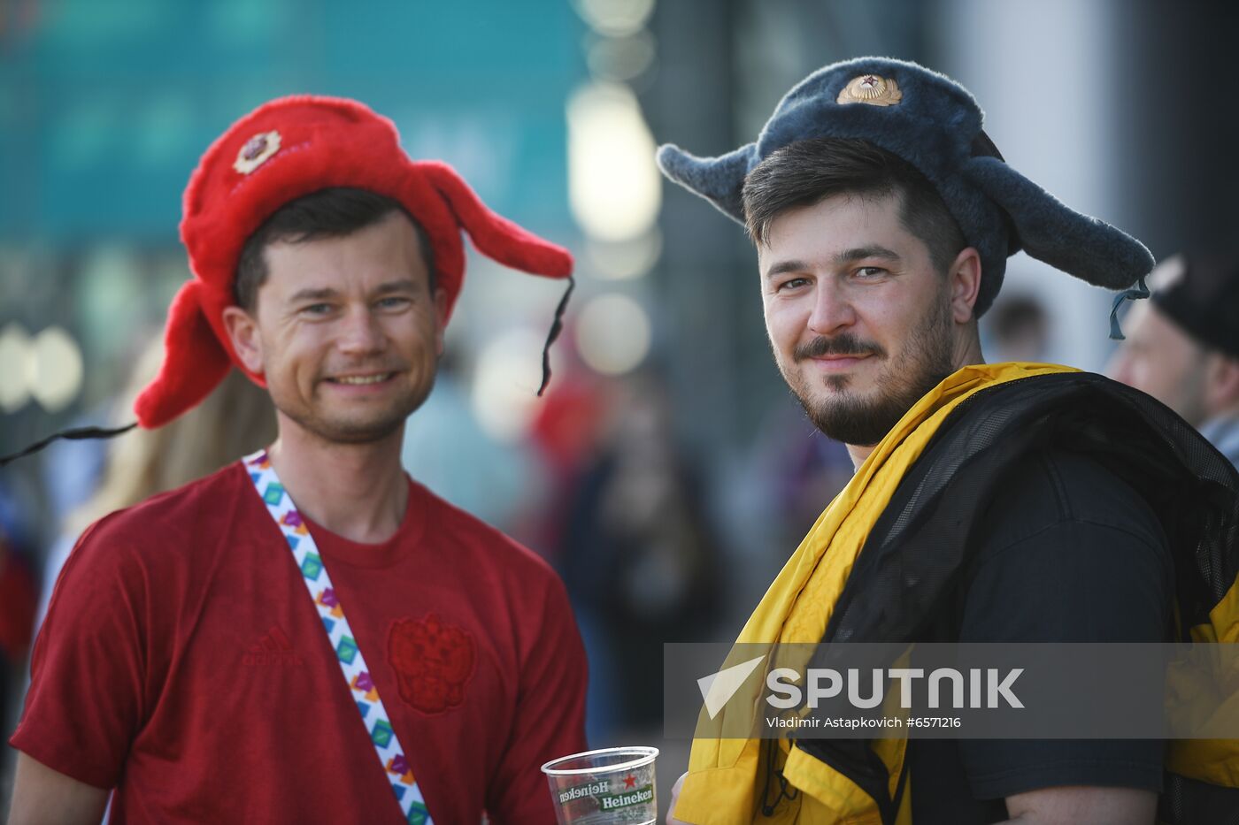 Russia Soccer Euro 2020 Belgium - Russia Fans