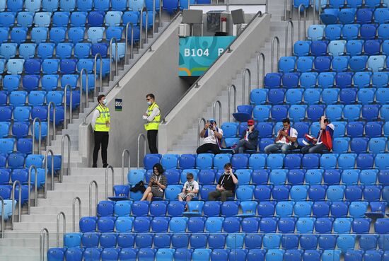 Russia Soccer Euro 2020 Belgium - Russia Fans