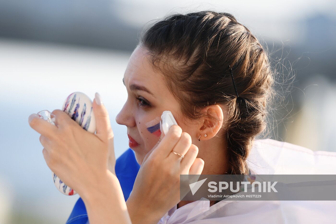 Russia Soccer Euro 2020 Belgium - Russia Fans