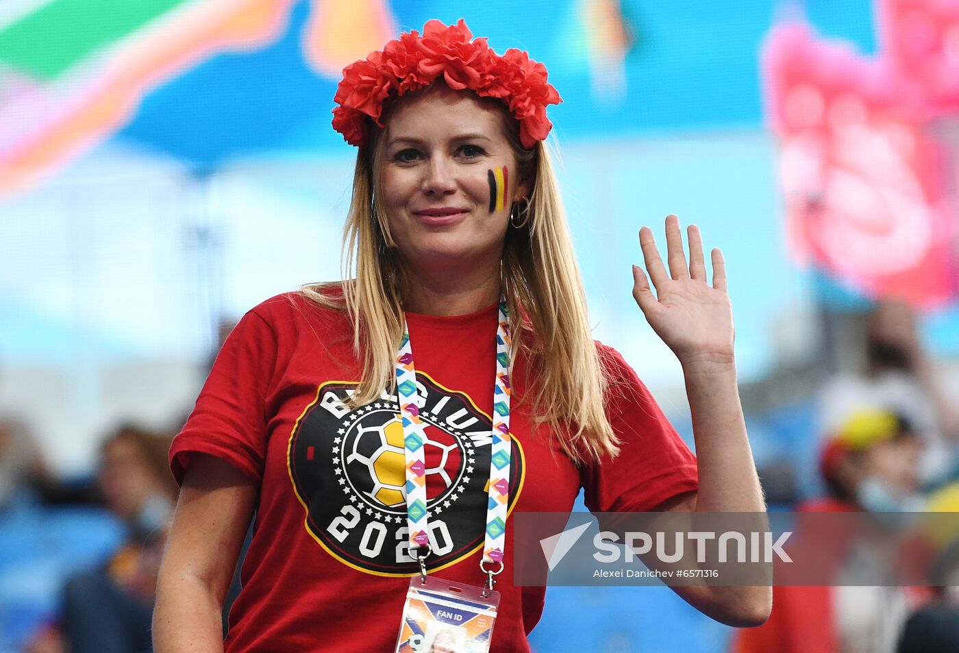 Russia Soccer Euro 2020 Belgium - Russia Fans