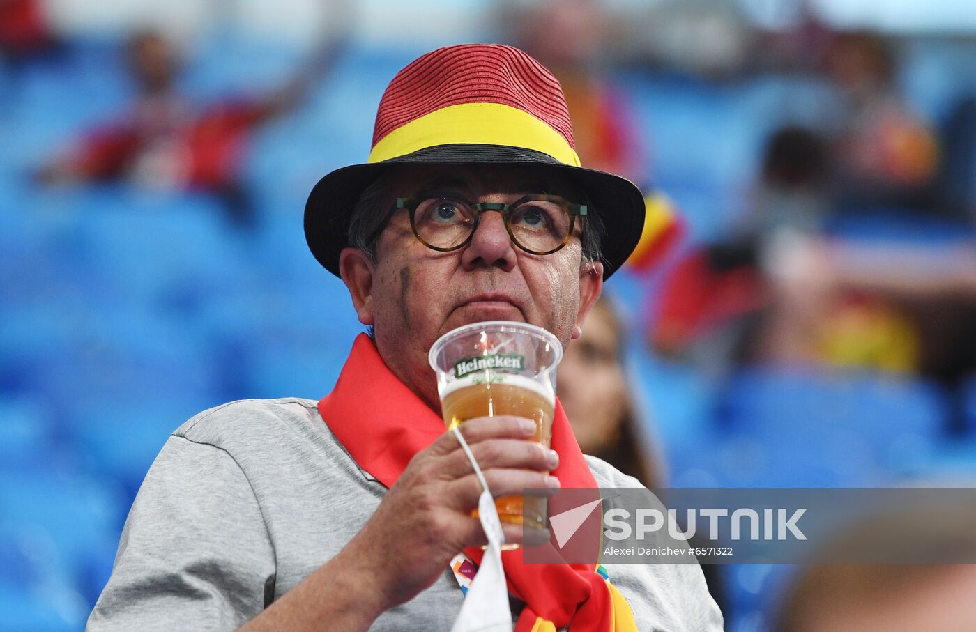 Russia Soccer Euro 2020 Belgium - Russia Fans