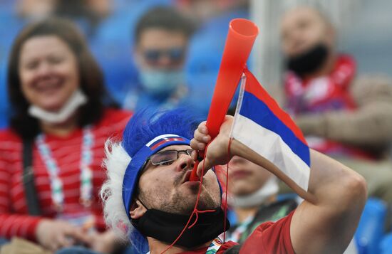 Russia Soccer Euro 2020 Belgium - Russia Fans