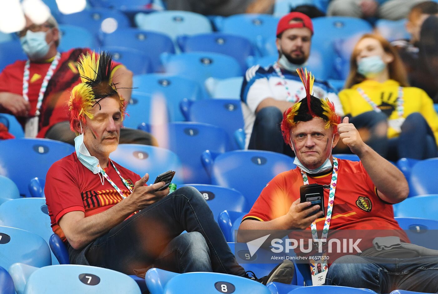 Russia Soccer Euro 2020 Belgium - Russia Fans