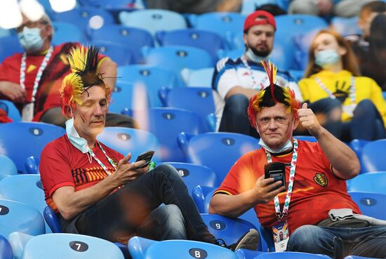 Russia Soccer Euro 2020 Belgium - Russia Fans