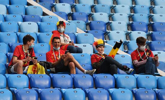 Russia Soccer Euro 2020 Belgium - Russia Fans