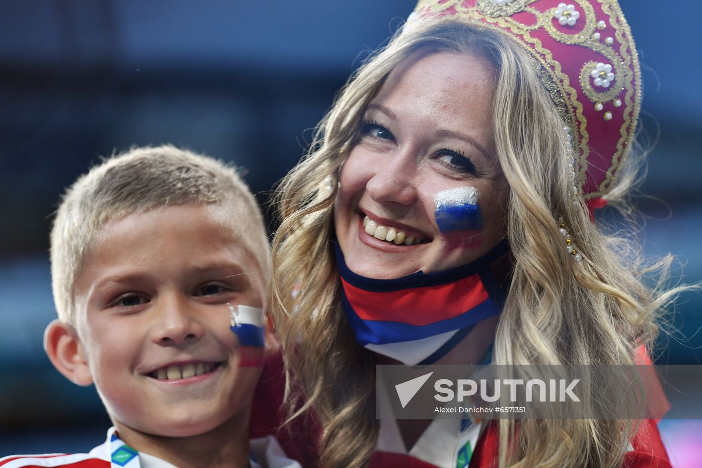 Russia Soccer Euro 2020 Belgium - Russia Fans