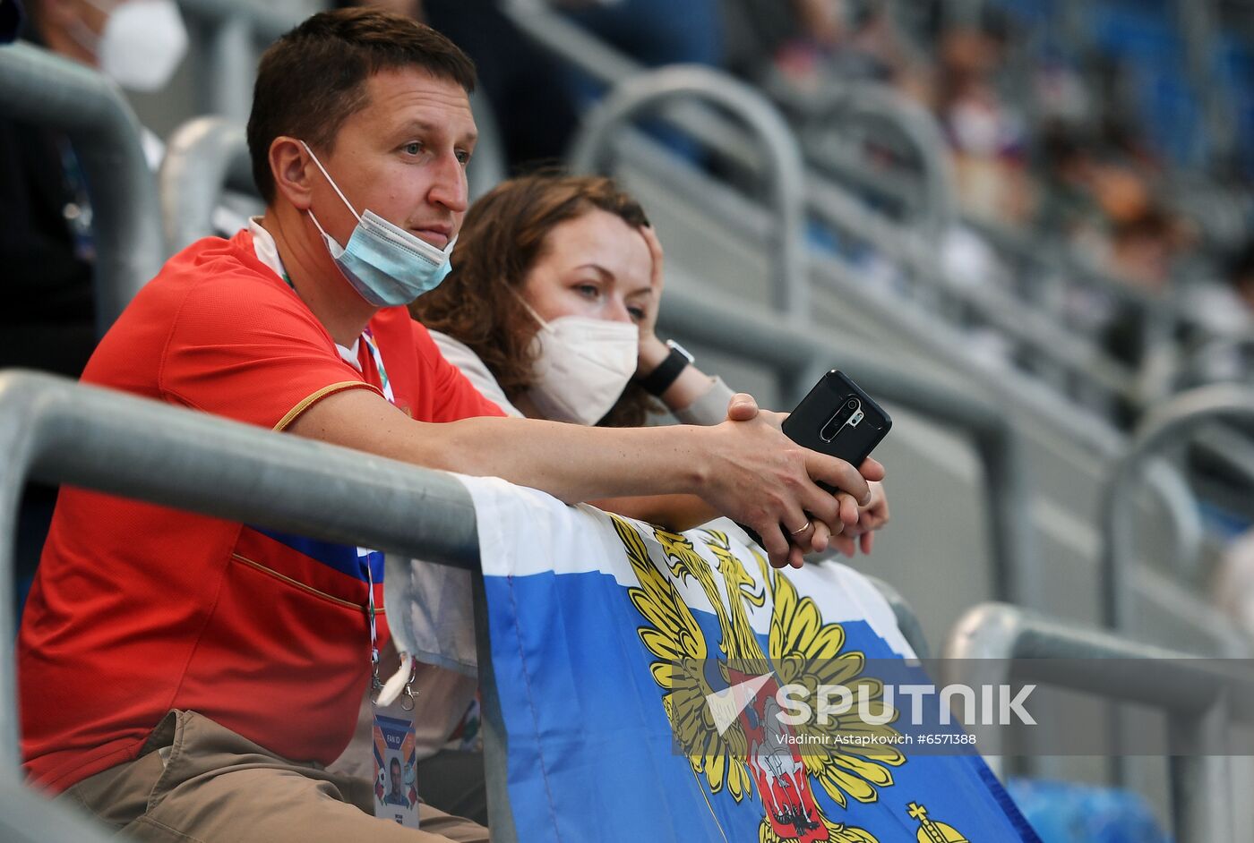 Russia Soccer Euro 2020 Belgium - Russia