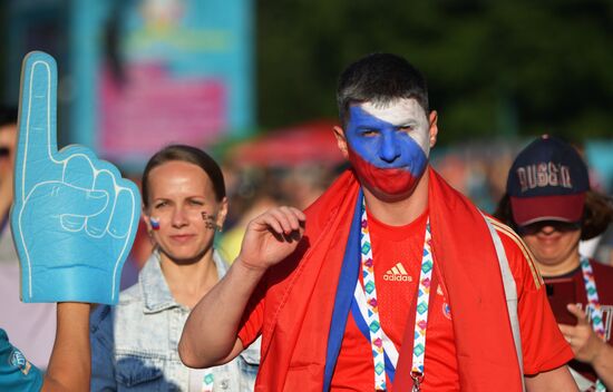 Russia Soccer Euro 2020 Belgium - Russia Broadcasting