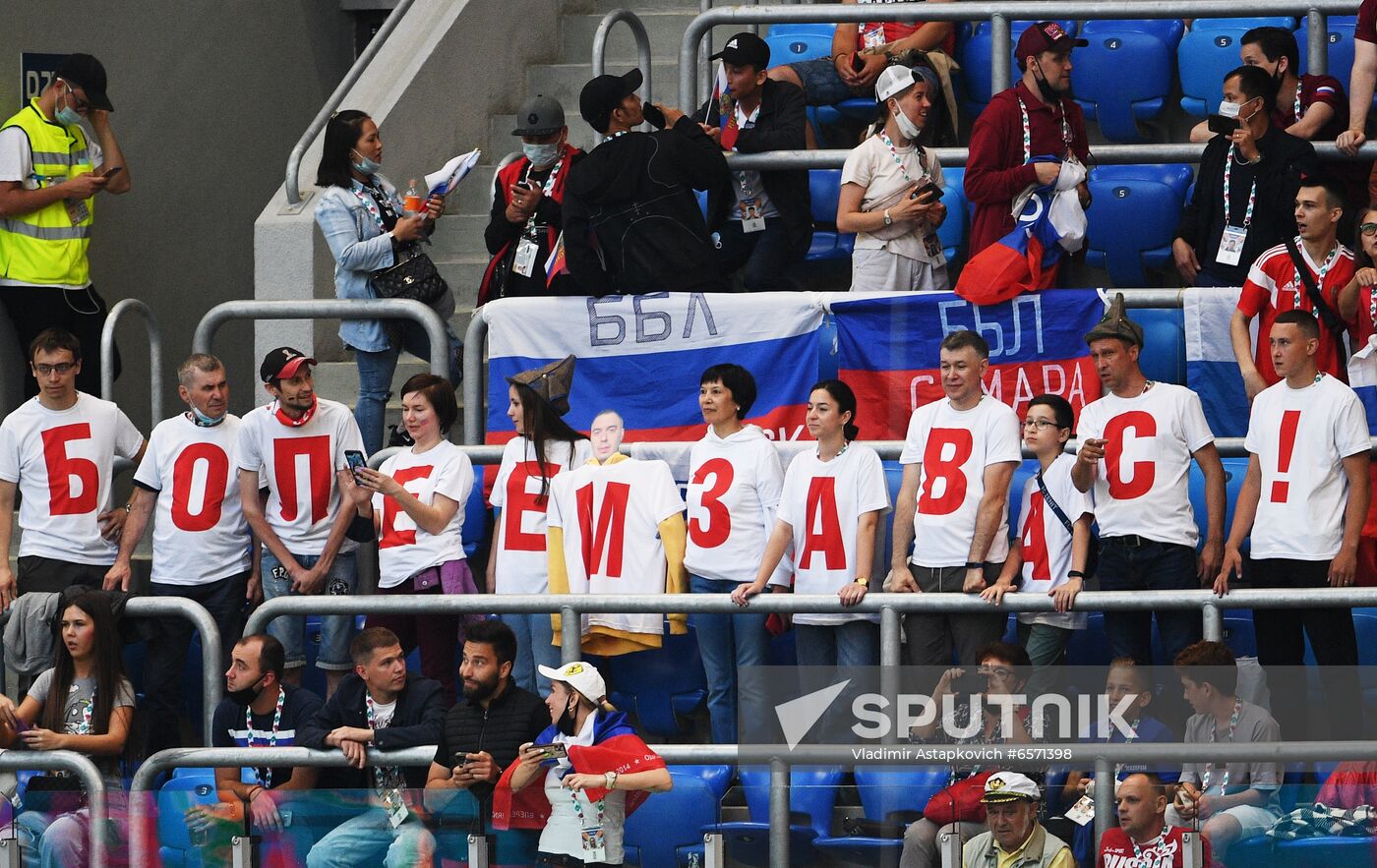 Russia Soccer Euro 2020 Belgium - Russia