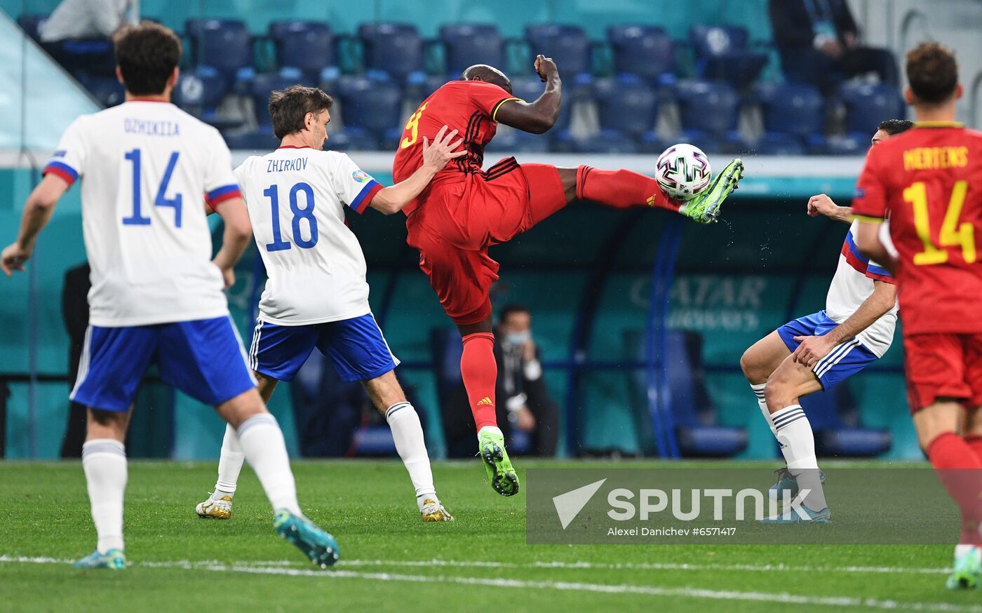 Russia Soccer Euro 2020 Belgium - Russia