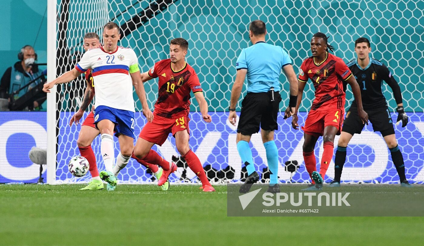 Russia Soccer Euro 2020 Belgium - Russia